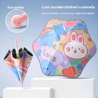 Parapluie Enfant Personnalisé Anti-UV Réfléchissant Anti-Réflexion Coupe-Vent Sécurité Manuelle LOGO Europe Pluie Soleil