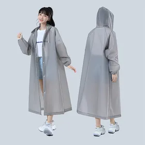 High Quality Non Disposable Adult Eva Raincoat Rain Ponchos Reusable Raincoats For Men Rain Coat