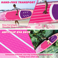 Planche à pagaie gonflable tout-en-un Skatinger de 11 pieds, large, pour débutants et adultes, avec pompe et pagaie