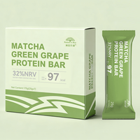 Matcha Green Tea Protein Bar with Cranberry Blackcurrant Cashew Cherry for Energy Recovery Private Label