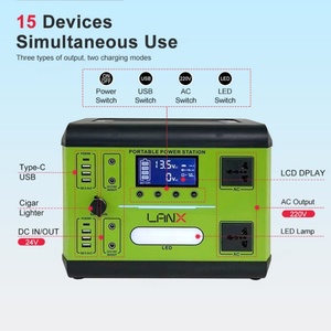 แบตเตอรี่ลิเธียม Lifepo4แบบพกพา600W 1100W สำหรับสถานีรถยนต์ - Product Image 3