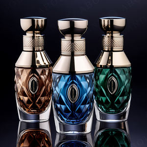 <b>Empty</b> <b>Spray</b> Perfume <b>Bottle</b> Unique Clear Luxury Design Mens 100ml Glass Perfume <b>Bottle</b> Without Lid - Product Image 1