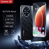 ZNNXECC Camon 30 6.6 inç HD Çift SIM Android Akıllı Telefon 4 çekirdekli+4GB+64GB Hızlı Şarj Fransızca/İngilizce/İspanyolca/Almanca
