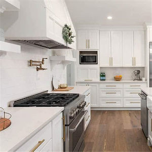 Cbmमार्ट हॉट सेलिंग सफेद शेकर कस्टम दीवार फांसी कैबिनेट कोठरी किनारे आवासीय विला रसोई अलमारियाँ - Product Image 2