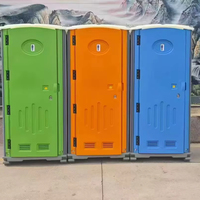 Toilettes portables en plastique chinoises à bas prix, toilettes mobiles d'extérieur pour location sur chantier