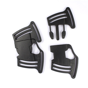 Fivela de Plástico para Carrinho de Bebê, Acessório para Colete Refletivo, Fivela de Cinto de 4 Pontos Preta Reciclada com Liberação Rápida Lateral - Product Image 2