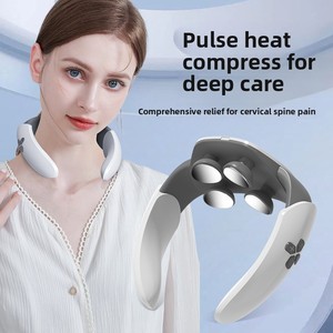 Meilleures ventes - Masseur intelligent TENS à impulsions basse fréquence pour la relaxation corporelle, thérapie chauffante en forme de U pour <span class=keywords><strong>le</strong></span> cou et les épaules - Product Image 2