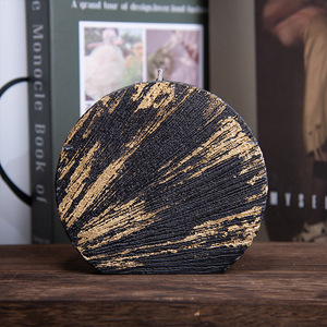 Round Gold Foil Scented <b>Candle</b> Soybean Mixed Wax Home Decoration 1 <b>Wick</b> GM-045 - Product Image 1