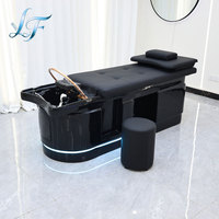 Lit de massage thaïlandais professionnel avec circulation d'eau et vapeur pour salon de spa capillaire de luxe