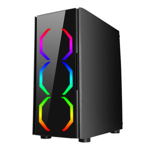 Boîtier de jeu ATX pc avec verre trempé, nouveau boîtier pc de <span class=keywords><strong>bonne</strong></span> qualité en 2020 - Product Image 3