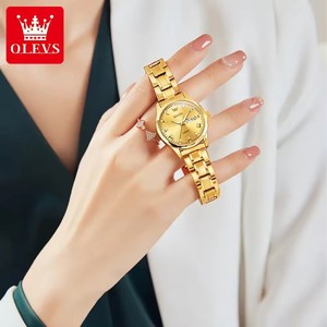 Envío Directo Olevs 5563 Reloj con Logotipo Personalizado, Reloj de Pulsera de Cuarzo de Moda para Parejas, Reloj Inteligente para Enamorados - Product Image 3