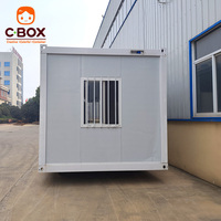 Cbox Maison pliable pour chantier, dortoir, bureau, maison modulaire préfabriquée, conteneur pliable en kit