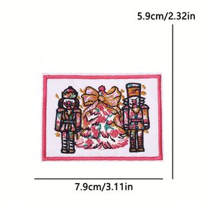 Patch brodé thermocollant motif sapin de Noël pour vêtements, sacs et décoration de jeans - Product Image 6