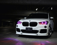 Feux de jour à LED VAHID 5D Crystal Angel Eyes DRL T8-09, anneau halo WRGB, contrôle par application, installation facile, éclairage de retrofit.