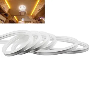 Lampu Interior Strip Neon LED, Cahaya Karavan 12V RV Strip Neon untuk Interior Perahu Yacht, Lampu Neon Karavan