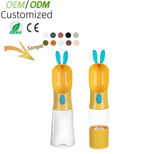 Mangkuk Botol Makan Hewan Peliharaan Terlaris untuk Perjalanan, Logo Kustom, Portabel, Dapat Disesuaikan, Lipat, Tempat Makan Anjing untuk Perjalanan, Mangkuk Anjing - Product Image 1