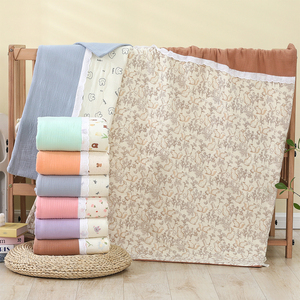Coperta per Neonati in Cotone 100x100cm, Trapunta Stampata in Mussola, Morbida, Traspirante, Lavabile, per Culla, Personalizzabile, Piccolo MOQ - Product Image 1