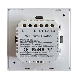 Prise et interrupteur électriques intelligents Wi-Fi à panneau en verre trempé 16A 240V US, vente chaude pour la maison - Product Image 4