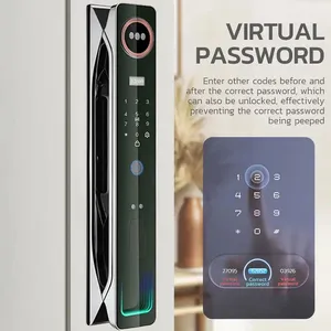 Aidmi מנעול דלת חכמה אבטחה אלקטרוניקה ביתית סיסמת כרטיס rfid WiFi APP אזעקה מנעול טביעת אצבע ביומטרי