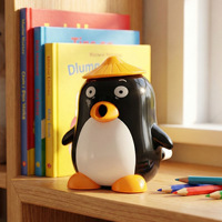Taille-crayon manuel en plastique mignon pour enfants, fournitures scolaires en gros