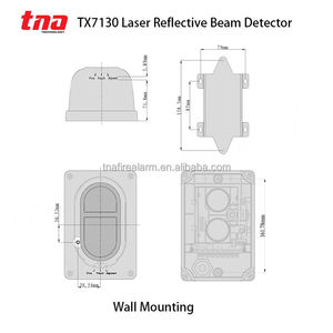 Detector de Movimiento Inalámbrico de Haz IR Direccionable Tanda TX7130 LPCB CE, Sensor de Haz de Luz Infrarrojo, IP30, 8-100m - Product Image 2