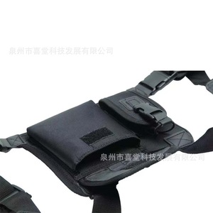 Bolsa táctica para el pecho de nailon, talla única, correa para el hombro, accesorios de transporte para walkie talkie - Product Image 2