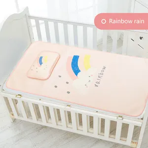 الشاش شجرة أثاث غرفة نوم لطيف تصميم بساط صغير منعش ، متعددة أنماط سرير بيبي حصيرة التبريد للأطفال الرضع