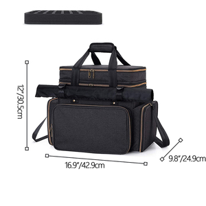 Organizzatore per Giochi di Ruolo da Tavolo, Custodia Porta Accessori con Tracolla Regolabile, Borsa Multistrato per Miniature, Carte e Libri - Product Image 2