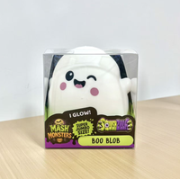 Jouet anti-stress à presser d'Halloween adorable en gros, assortiment de citrouilles, fantômes et monstres mignons, jouet souple pour la décompression, idéal pour la décoration de la maison et du bureau