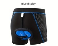 Shorts de cyclisme pour hommes avec fonction d'absorption des chocs - shorts de cyclisme ajustés, taille élastique, shorts de sport non transparents