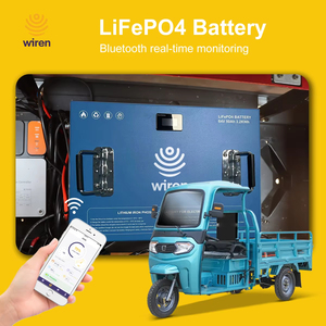Wiren แบตเตอรี่ LiFePO4 50Ah 64V 3.2kWh แบตเตอรี่6000รอบลึกสำหรับผู้โดยสารสามล้อไฟฟ้า - Product Image 2