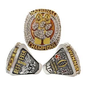Vente en gros de strass en alliage de zinc personnalisés 2018 Clemson Tigers Ncaa Football Championship bague de famille de fans pour hommes - Product Image 1