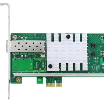Intel 82599ES 10G PCIe X1 NIC SFP+ Module Optical Fiber 10Gbps Network Card for Server Applications in Stock