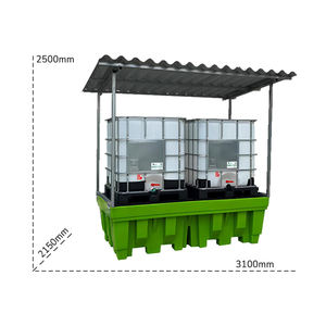 Carvel ถาดเก็บรวบรวม3100x2150X2500มม. พร้อมหลังคาความจุของ1400lt - Product Image 2