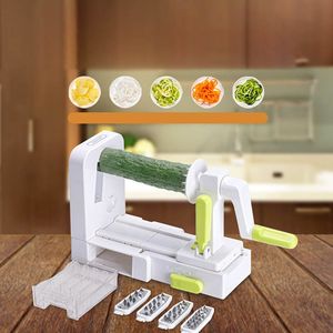 6 en 1 Cuisine Coupe-légumes Légumes Oignon Chopper <span class=keywords><strong>Mandoline</strong></span> Trancheuse Spiralizer Meilleur Vendeur Accessoires - Product Image 3