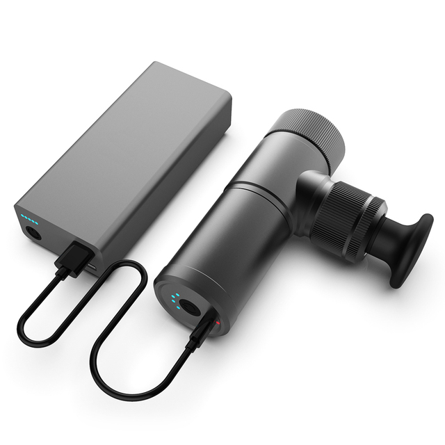 High Power 15kg Force Portable Metal Aluminum USB-C Mini Muscle Massage Gun for Back Gym