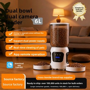 Distributeur de nourriture intelligent <span class=keywords><strong>pour</strong></span> animaux de compagnie avec caméra HD à double objectif, double bol, contrôle à distance <span class=keywords><strong>et</strong></span> via application, alimentation programmée <span class=keywords><strong>pour</strong></span> <span class=keywords><strong>chiens</strong></span> <span class=keywords><strong>et</strong></span> <span class=keywords><strong>chats</strong></span> - Product Image 6