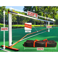 OEM et vente en gros de filet de pickleball portable pliable de 22 pieds pour l'entraînement, la compétition, les installations sportives intérieures et extérieures