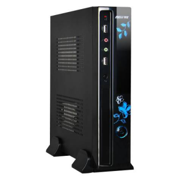 Leadway2024 Office Mini Tower, แชสซีเดสก์ท็อป ITX Slim, เคส Mini ITX สําหรับการใช้งานพีซีขนาดเล็กในแชสซีลูกค้าแบบบาง