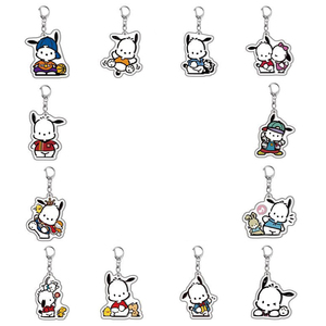 NASNAK Venta al por mayor transfronteriza Nuevo llavero de acrílico blanco con diseño de perro, impresión UV, tendencia de moda, diseño de dibujos animados y anime - Product Image 3