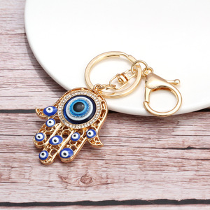 Acessórios de Bolsa Estilo Étnico: Chaveiros Turcos Olho Grego Azul Grande e Mão de Fátima <span class=keywords><strong>Hamsa</strong></span> para Mulheres e Meninas - Product Image 4