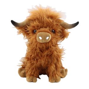 Accessoire de voiture de bétail Kawaii <span class=keywords><strong>Highland</strong></span> Peluche-Super Soft <span class=keywords><strong>Mini</strong></span> Scottish Cow Stuffed Animal for Kids Gift - Product Image 5