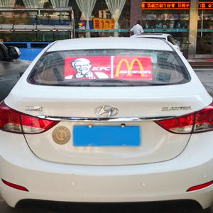 จอแสดงผลกระจกหลังรถยนต์แบบเคลื่อนที่ ความสว่างสูง 4G WIFI GPS สมาร์ท LED โปร่งใส สำหรับติดตั้งกระจกหลังรถแท็กซี่ - Product Image 1