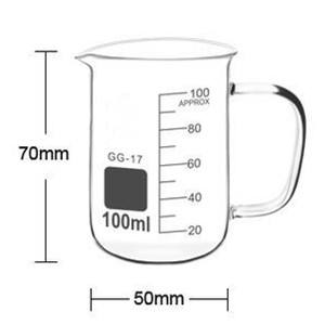 उच्च बोरोसिलिकेट 3.3 प्रयोगशाला ग्लेसवेयर ने हैंडल के साथ स्नातक किया बीकर - Product Image 2