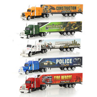 Camions de transport américains miniatures en alliage moulé sous pression à l'échelle 1:87, jouets éducatifs de construction, conteneurs miniatures