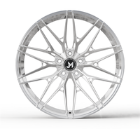 Para BMW 540i 20 pulgadas 5x112 cepillo pulido fino ruedas de coche forjadas monobloque doradas