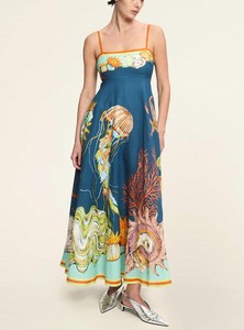 Bestseller Lässiges Langes Kleid Damen Hochgeschnittenes Ärmelloses Trägerkleid Sommer für Frauen Damen - Product Image 6
