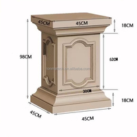 Moule à balustre court en béton robuste, coffrage en plastique haute résistance pour garde-corps d'escalier et décoration extérieure de villa