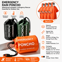 Sac de couchage portable PE, coupe-vent, imperméable, SOS, pour le camping en plein air, la randonnée, le trekking, léger, compact, résistant aux déchirures