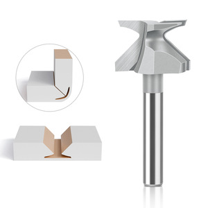 <span class=keywords><strong>Fraise</strong></span> combinée à queue ronde de 1/4'' (6,35 mm) ou 6 mm ou 8 mm pour portes en bois, armoires murales et façonnage d'arc - Product Image 1